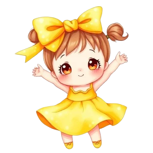 Emma Wiggle girl character for kids birthday party invitation