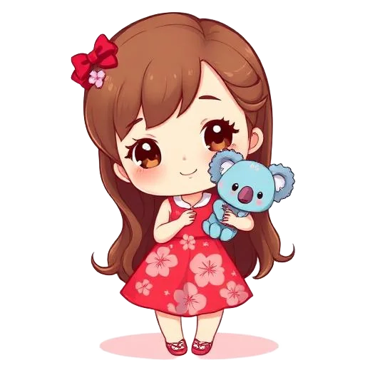 Lilo & Island Friends girl character for kids birthday party invitation