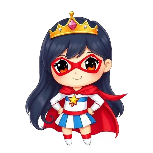 Superhero Girls girl character for kids birthday party invitation